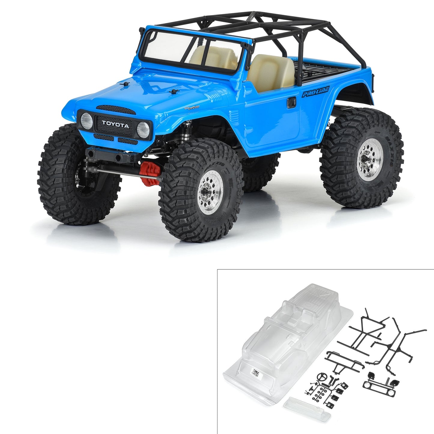 Pro-Line 1/10 1979 Toyota Land Cruiser FJ40 Rock Crawler Body (Clear) (12.3") - PRO362300