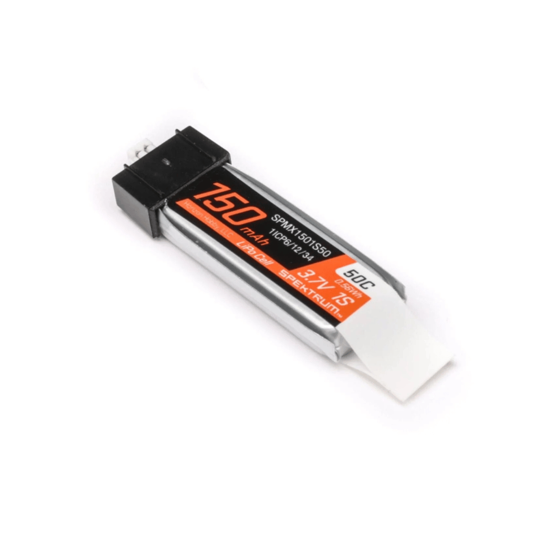 Spektrum RC 1S LiPo Battery 50C (3.7V/150mAh) w/JST PH1.25 Connector - SPMX1501S50