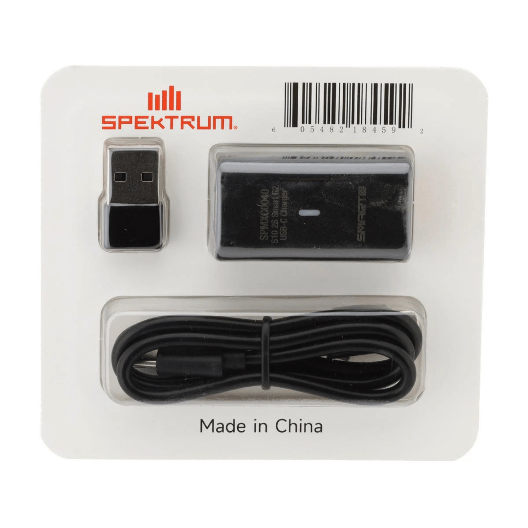 Spektrum RC S10 G2 USB-C Smart LiPo Charger w/IC2 Connector (2S/1.5A) - SPMXC0040