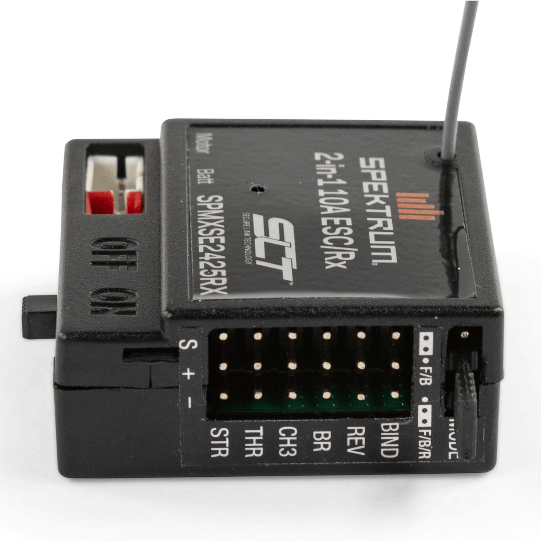 Spektrum RC 10Amp Brushed 2-in-1 ESC/SLT Receiver Combo - SPMXSE2425RX