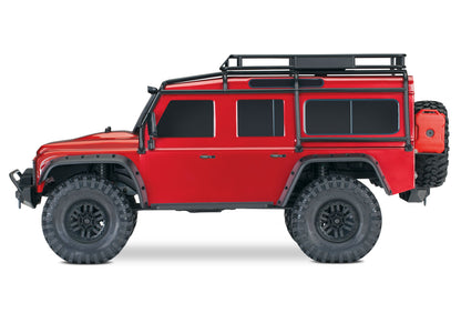 Traxxas 1/10 4WD Crawler RTR TRX-4 Land Rover Defender - Red TRA82056-4RED