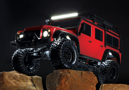 Traxxas 1/10 4WD Crawler RTR TRX-4 Land Rover Defender - Red TRA82056-4RED