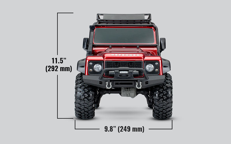 Traxxas 1/10 4WD Crawler RTR TRX-4 Land Rover Defender - Red TRA82056-4RED