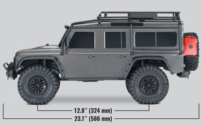 Traxxas 1/10 4WD Crawler RTR TRX-4 Land Rover Defender - Red TRA82056-4RED