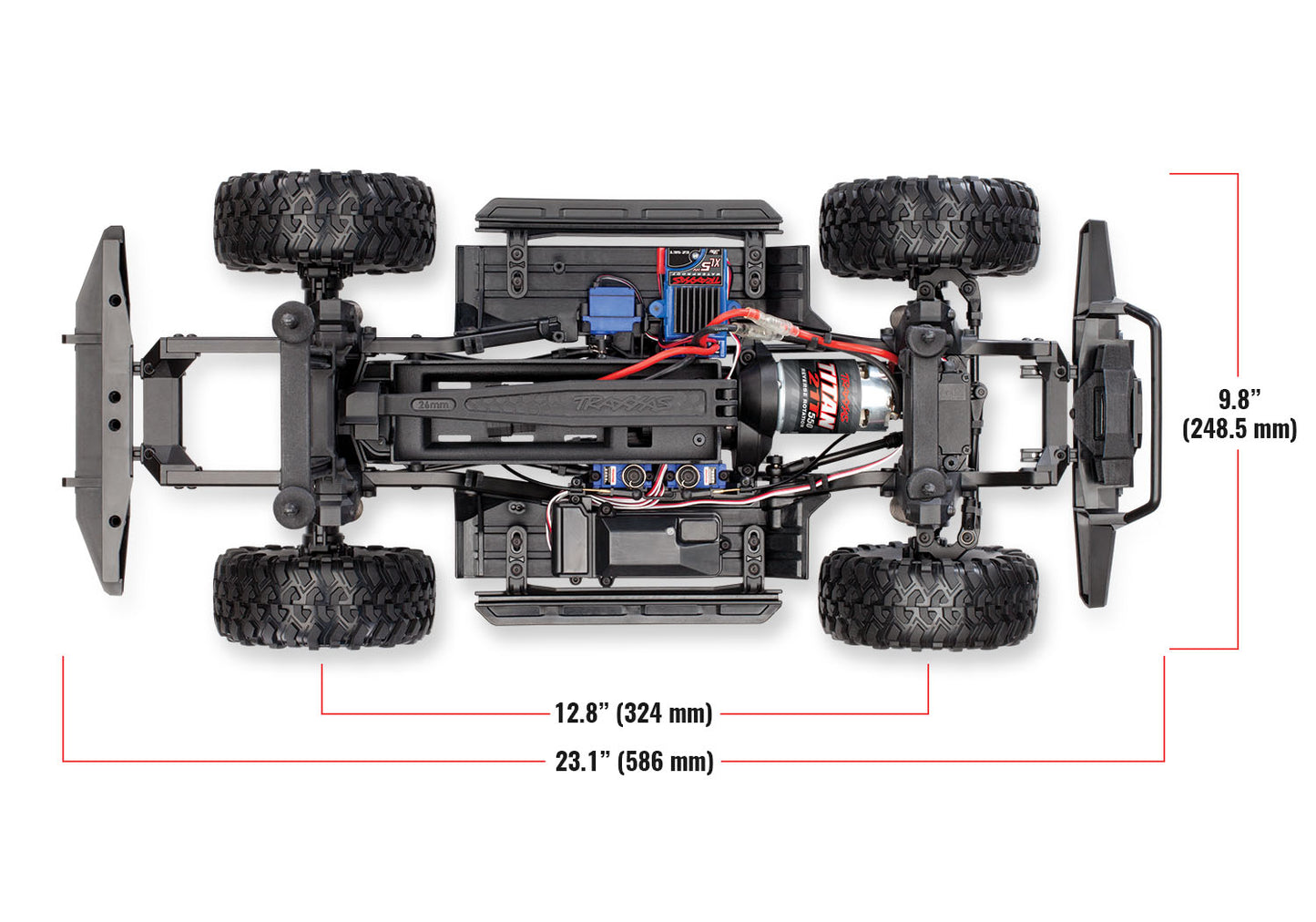 Traxxas 1/10 4WD Crawler RTR TRX-4 Land Rover Defender - Red TRA82056-4RED