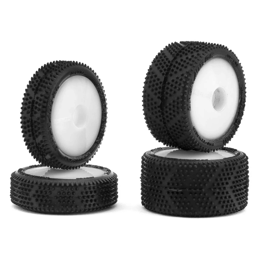 UpGrade RC Micro Spiker Pre-Mounted Front and Rear Carpet Tires for Losi Micro-B - Assorted Colours