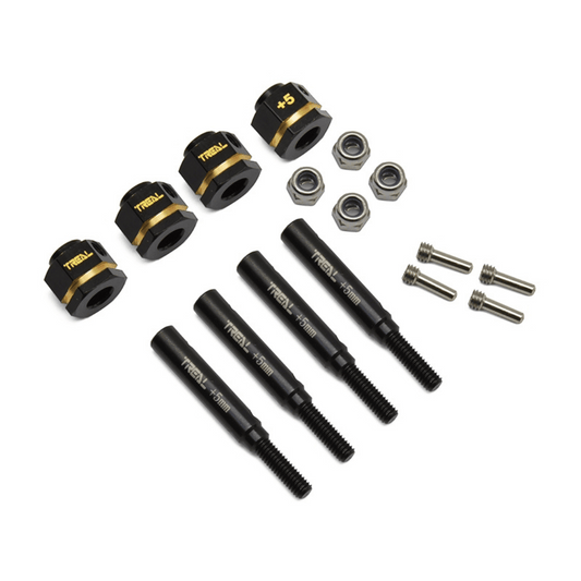 Treal Hobby Brass Wide Track Kit for Traxxas TRX-4 (+10mm) - TLHTTRX4-19