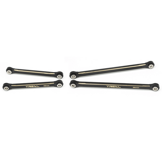 Treal Hobby Brass Upper Suspension Links for Traxxas TRX-4M (Black) (4) (25.5g) - TLHTTRX-4M-83