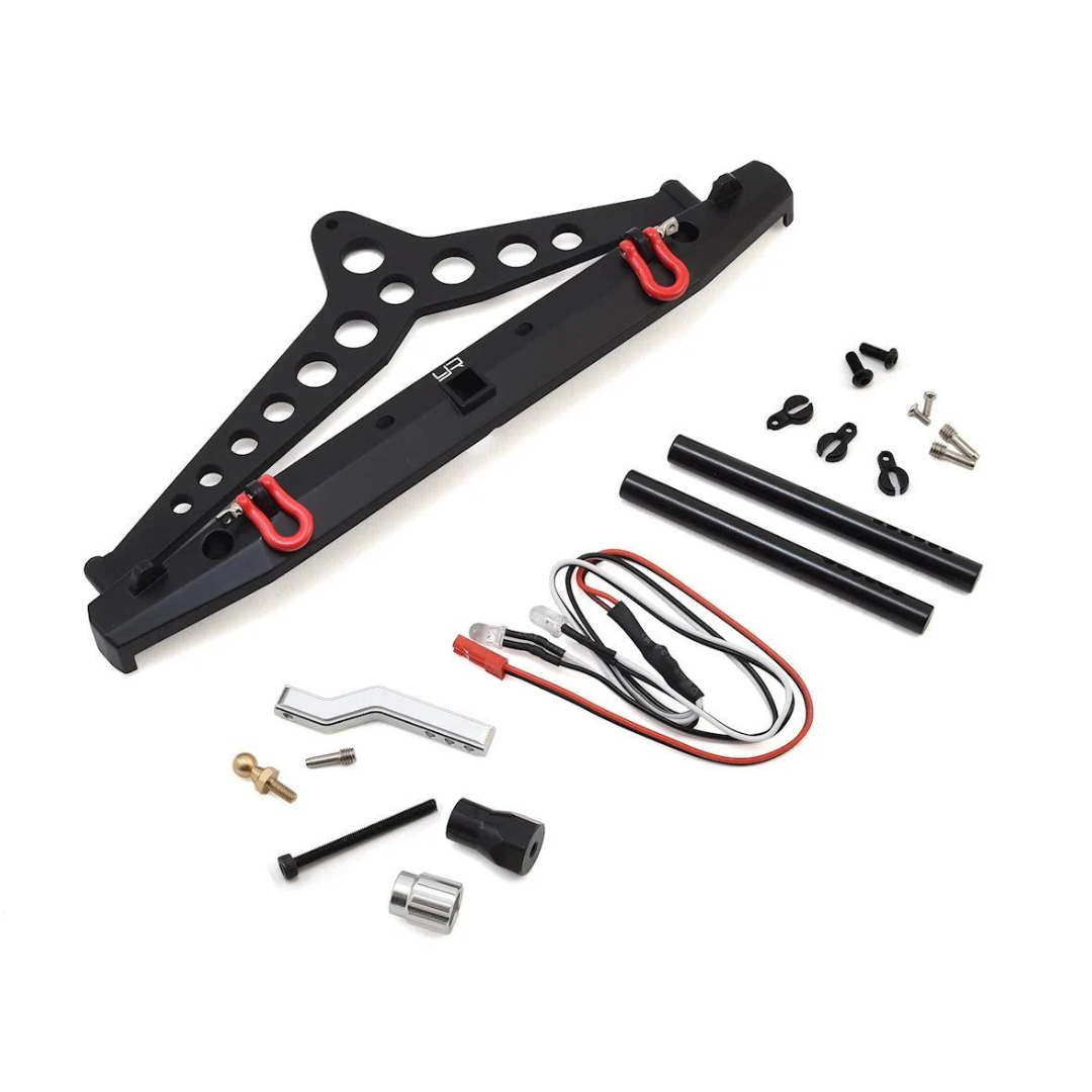 Yeah Racing Aluminum Rear Bumper w/Spare Tire Mount - YEA-YA-0549