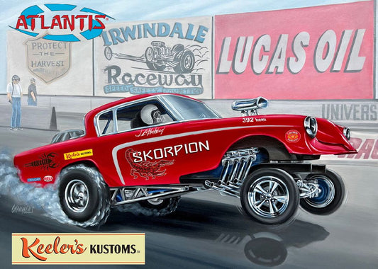 Keelers Kustom's Studebaker Funny Car 1/25 Model Car Kit #13102 by Atlantis