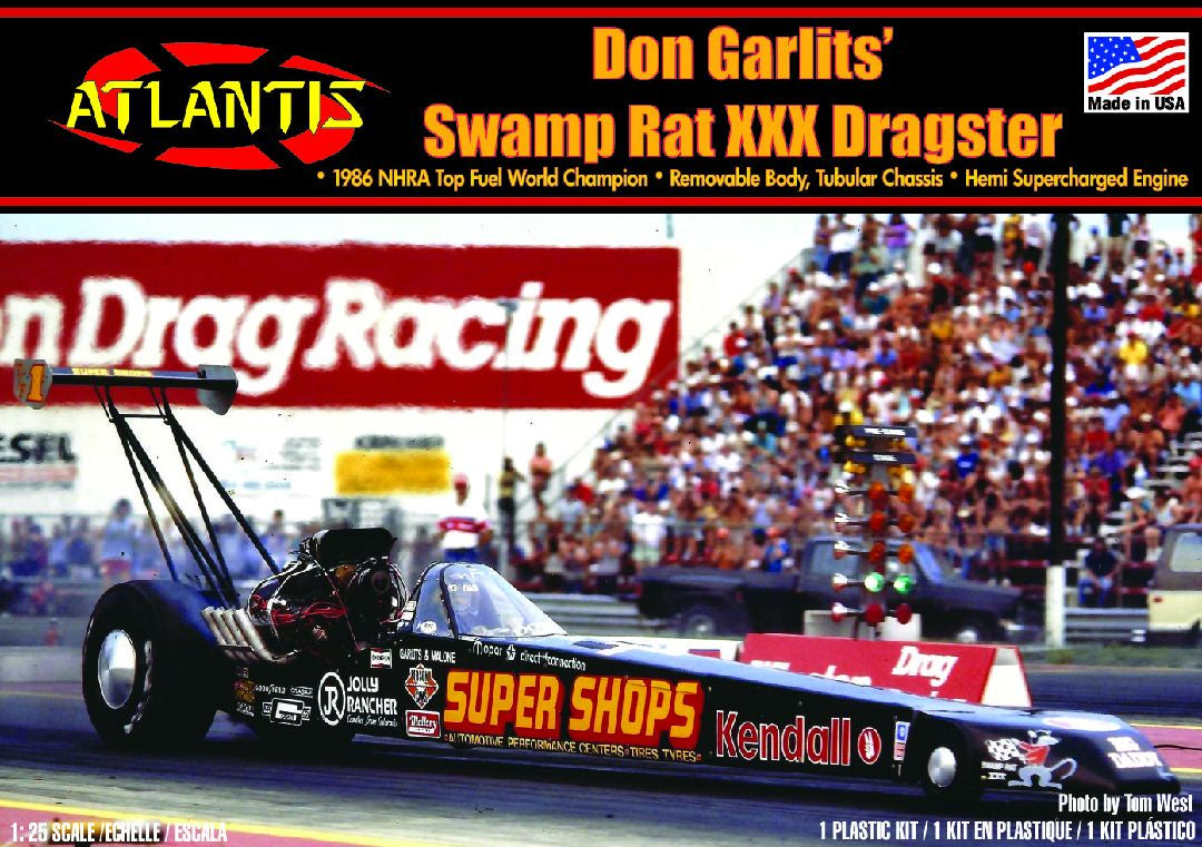 Don Garlits Swamp Rat XXX Dragster 1/25 Car Kit by Atlantis