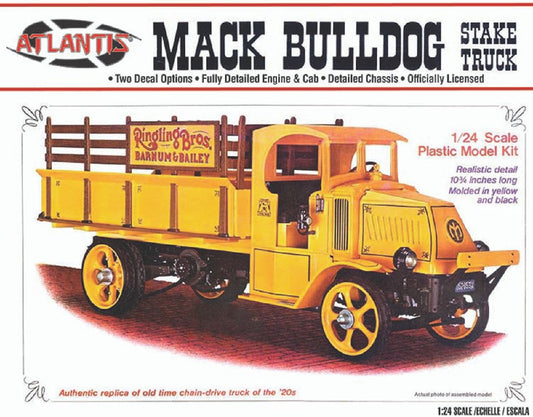 1926 Mack Bulldog Stake Truck 1/24 Model Truck Kit #2402 by Atlantis