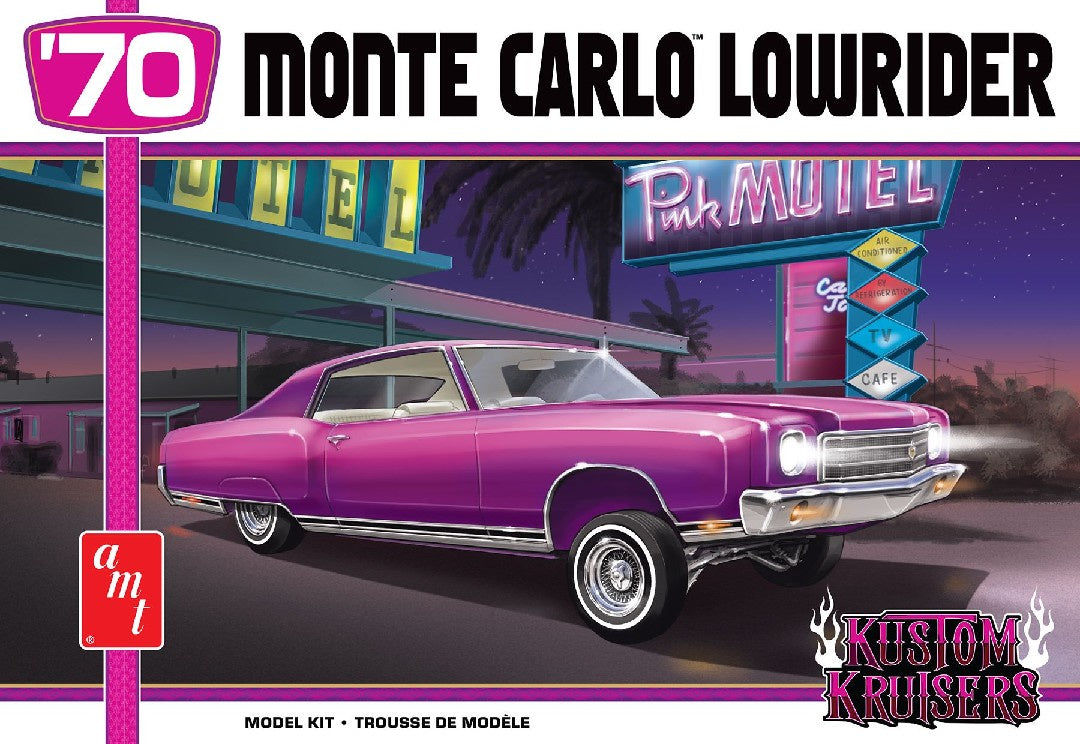 1970 Chevy Monte Carlo Lowrider Model Kit (Level 2) 1/25 #1458 by AMT