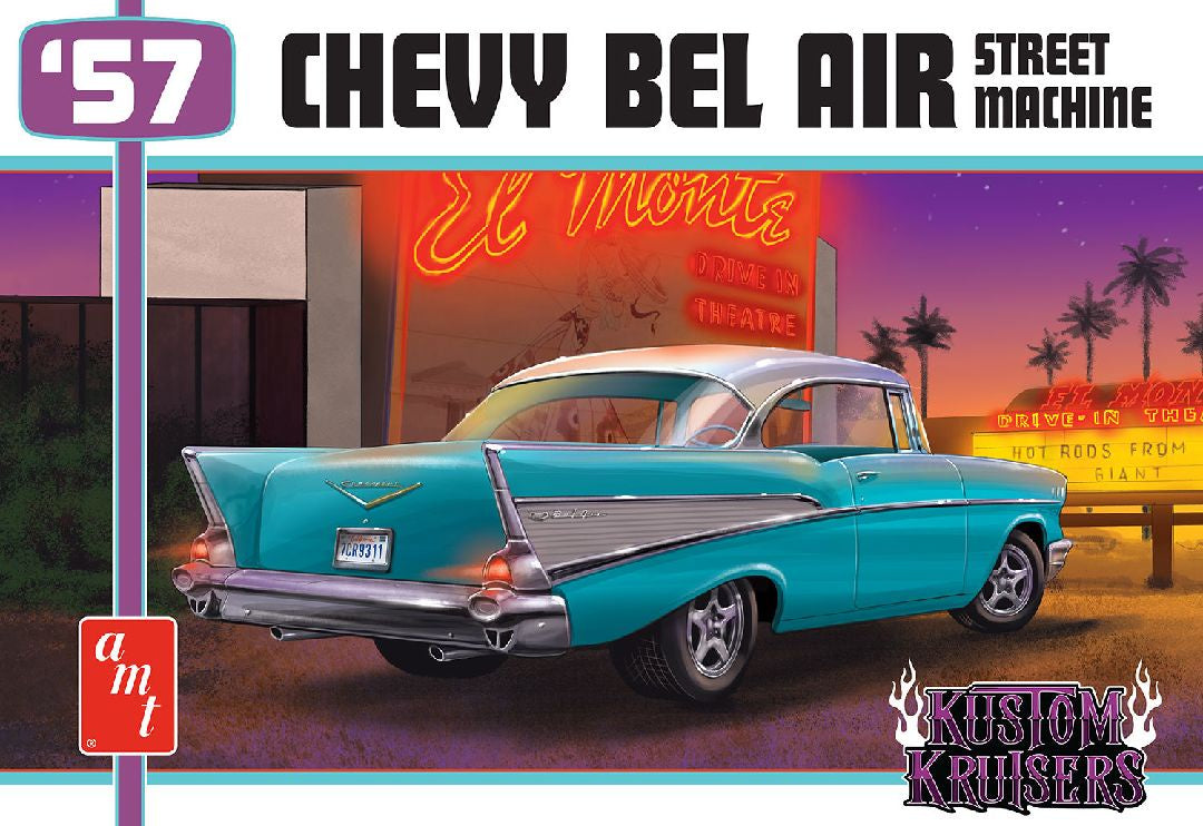 1957 Chevy Bel Air Street Machine Model Kit (Level 2) 1/25 #1460 by AMT