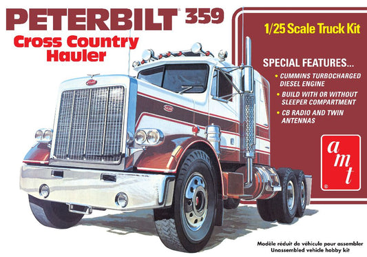 Peterbilt 359 "Cross Country Hauler" 1/25 (Level 3) #1477 by AMT