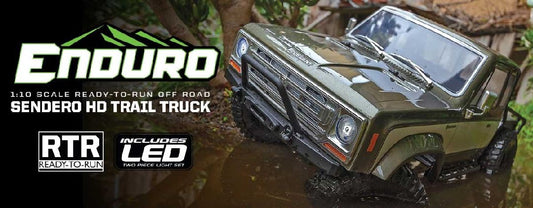 Element RC Enduro Sendero HD Trail Truck 1/10 4x4 RTR Rock Crawler Titanium w/2.4GHz Radio - ASC40120