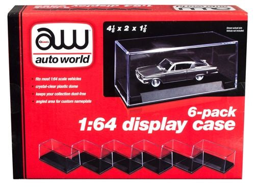 Auto World Display Case (6 Pack) 4.25x2x1.875 - AWDC008/12