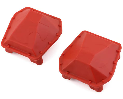 Axial SCX6 AR90 Differential Covers (Red) (2) - AXI252002