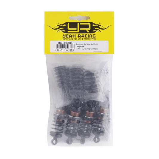 Yeah Racing Aluminum Go Big Bore Touring Shocks (4) (55mm) - Assorted Colours