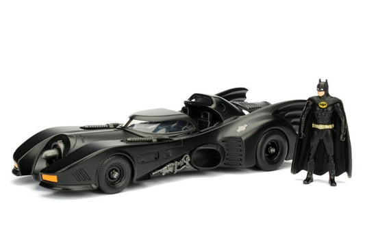 Jada Batman Batmobile w/ Batman Figure - 1989 1/24 #98260