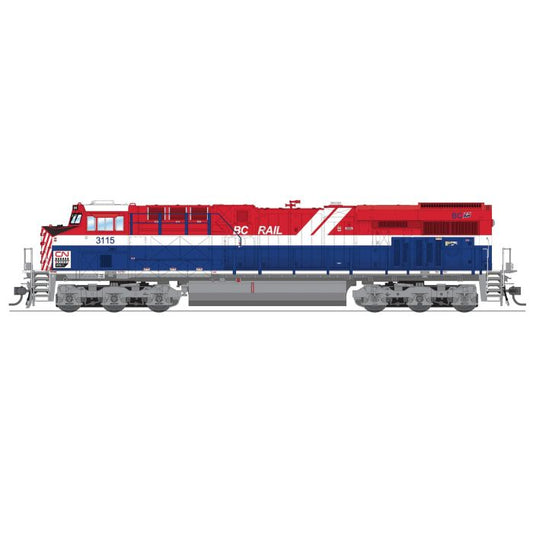 Broadway Limited BLI-8613, N Scale GE ES44AC, Paragon4 Sound & DCC, CN BC Rail Heritage #3115