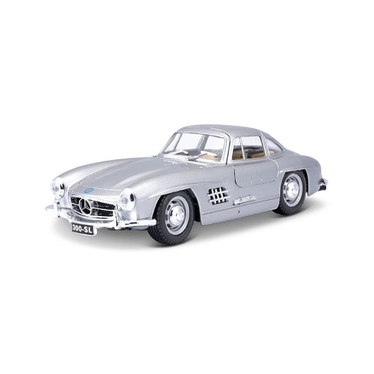 Bburago 1/24 Mercedes-Benz 300 SL (1954) - Silver - BUR18-22023