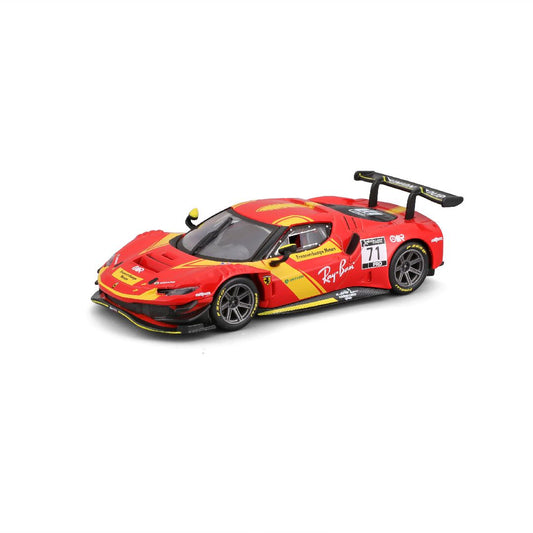 Bburago 1/43 Racing Ferrari 296GT3 (2023) - Red - BUR18-36313