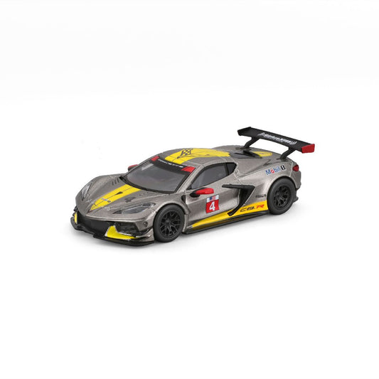 Bburago 1/43 Race 2020 Chevrolet Corvette C8R - Yellow/Grey - BUR18-38312