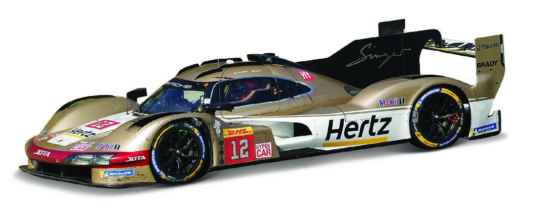 Bburago 1/43 Race Porsche 963 Hertz Team Jota (2024) - #12 - BUR18-38317