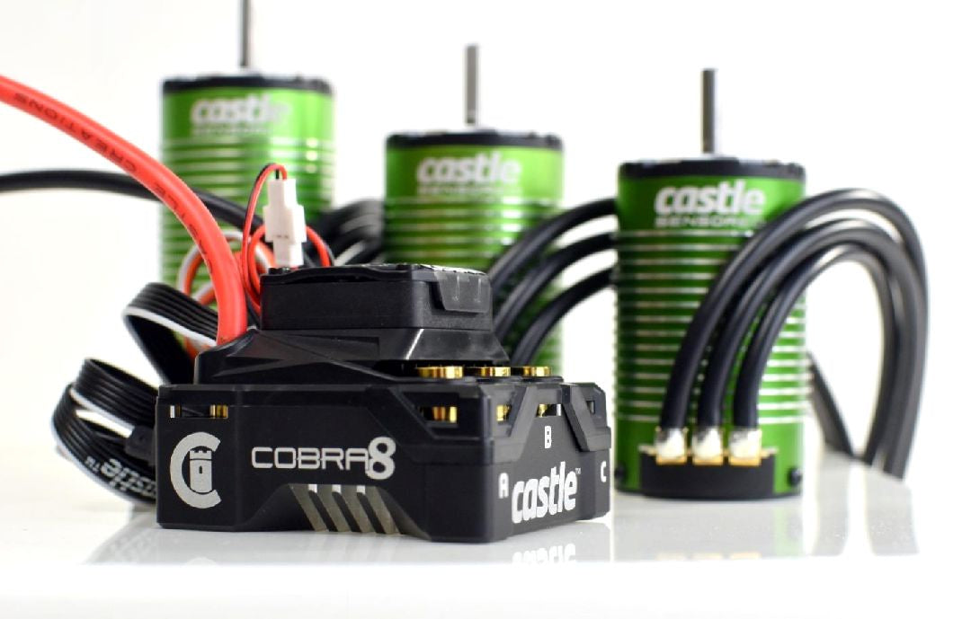 Castle Creations Cobra 8 25.2V ESC w/ 1512-1800KV Combo - CAS010-0172-01