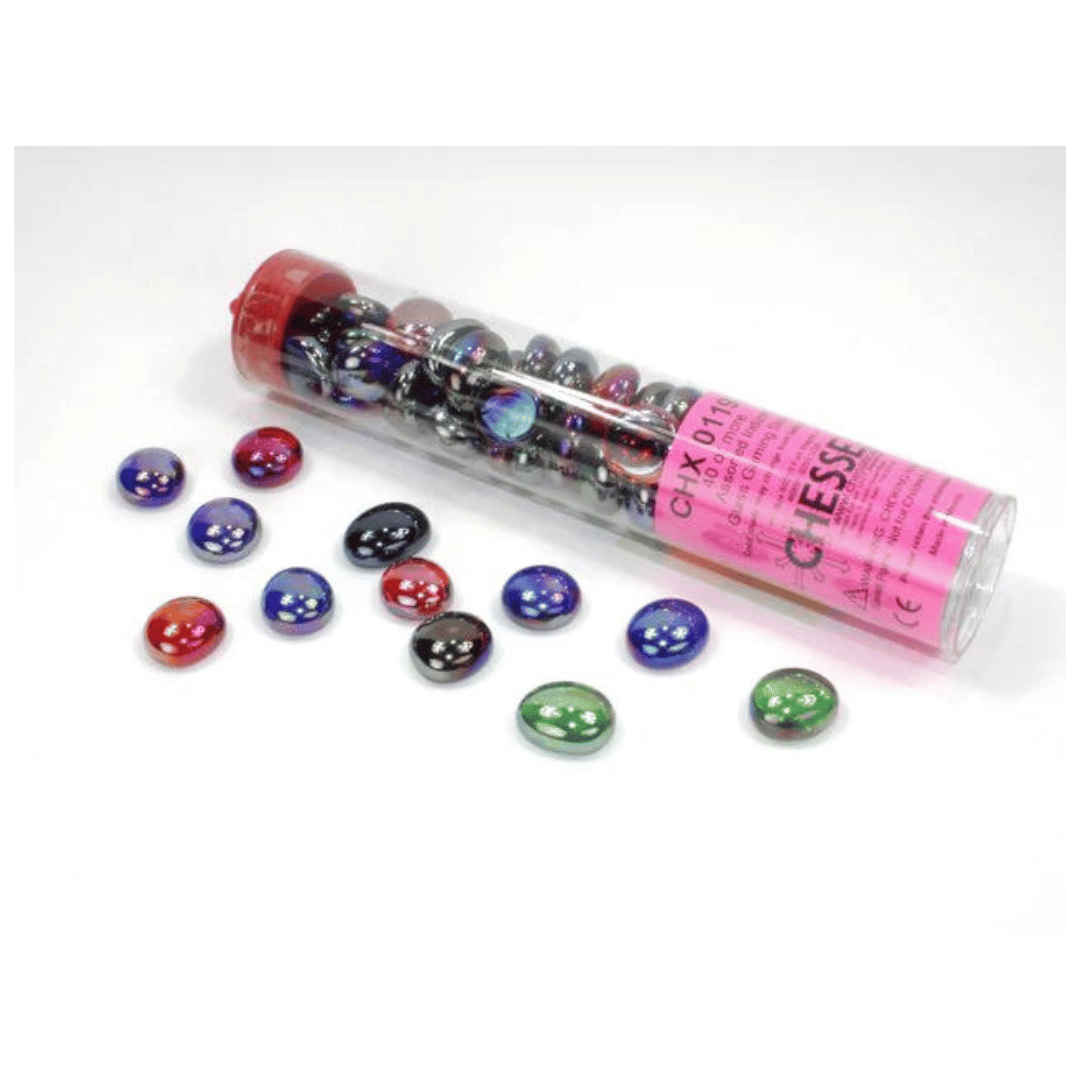 Chessex Glass Stones - Assorted Colours