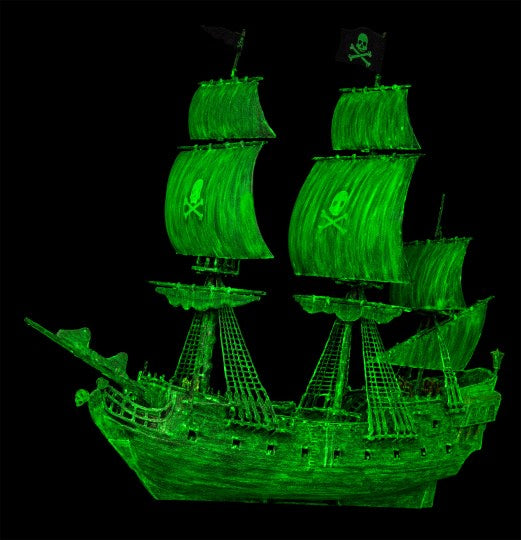 Ghost Ship (w/ Glow in the Dark Paint) 1/150 Model Sailing Ship Kit #5435 by Revell