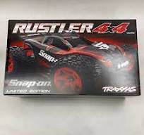 Pre Owned Traxxas Rustler 4X4 1/10 4WD Stadium Truck RTR - Snap On (Like New, some light dirt/dust and box wear)