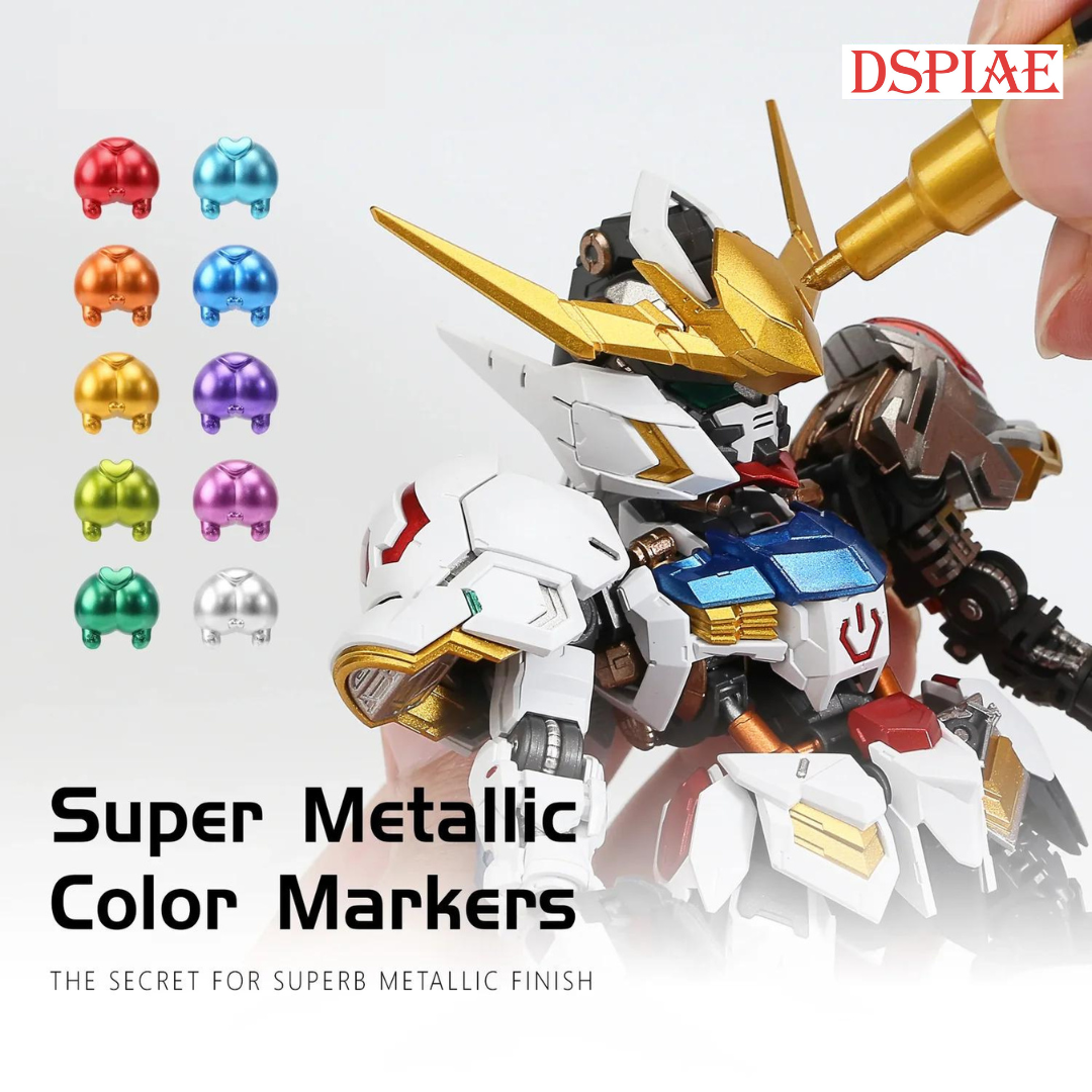 DSPIAE Super Metallic Color Markers - Assorted Colours