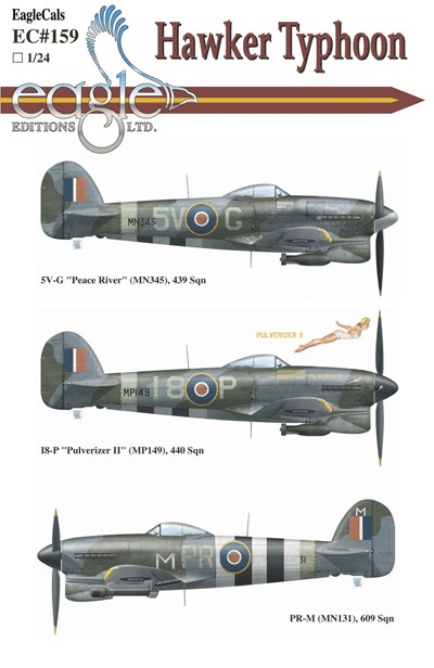 Eagle Editions Decal Set 1/24 Typhoon I - EC159-24