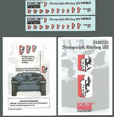 Sturmgeschutz Abteilung 189 1/48 #486020 by Echelon