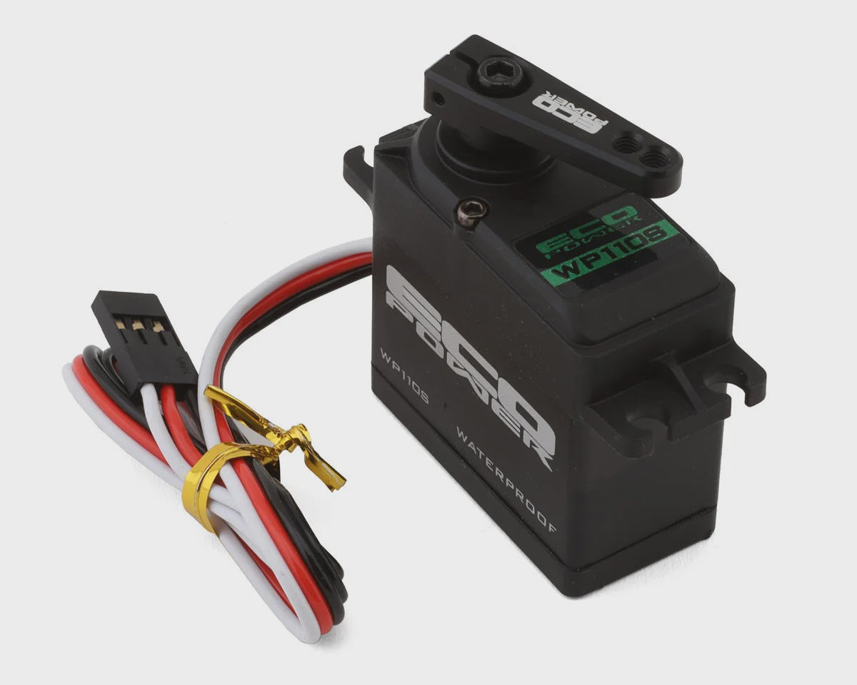EcoPower WP110S Waterproof High Speed Metal Gear Servo for 1/10 2wd Traxxas™, ARRMA™, Losi™ & other vehicles - ECP-110S