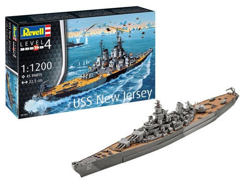 Battleship USS New Jersey 1/1200 by Revell