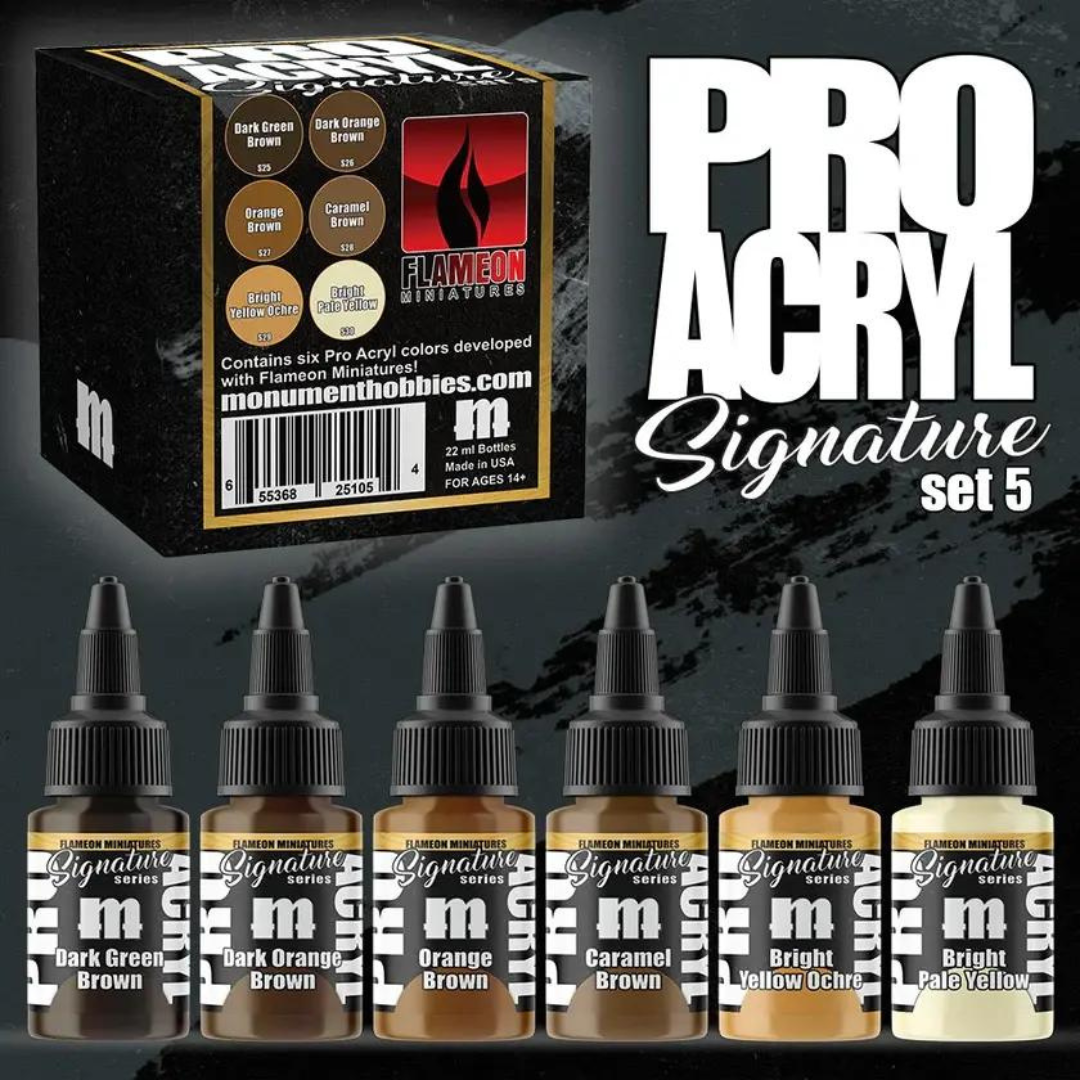 Monument Hobbies Pro Acryl Signature Series Set - Assorted Colours