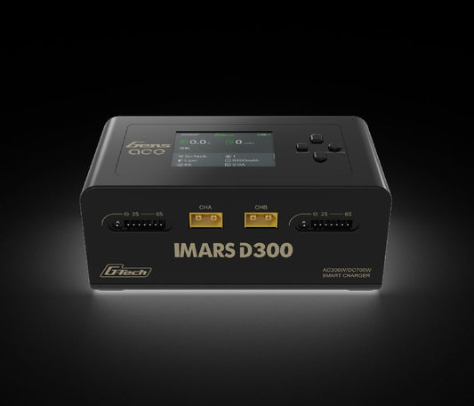 Gens Ace Imars D300 G-Tech Smart Dual AC/DC Charger (6S/16A) (Black) (AC-300W) (DC-350W x2)
