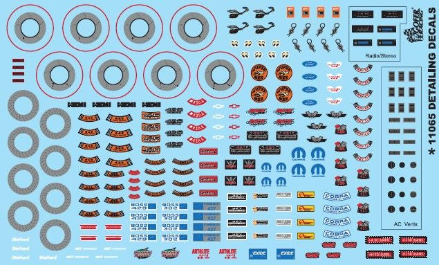 Gofer Racing Detailing Decals 1/24 #GR11065