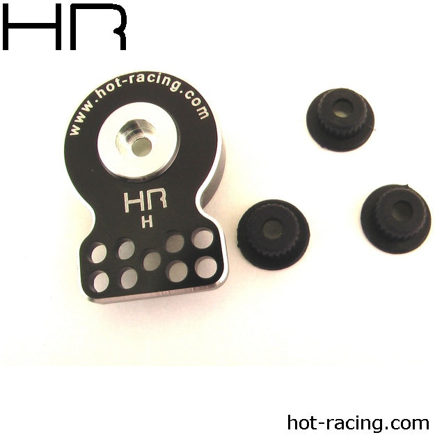 Hot Racing Heavy Duty Aluminum Servo Saver Black -HRASHS88H