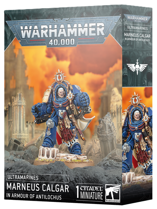 Ultramarines Marneus Calgar in Armour of Antilochus