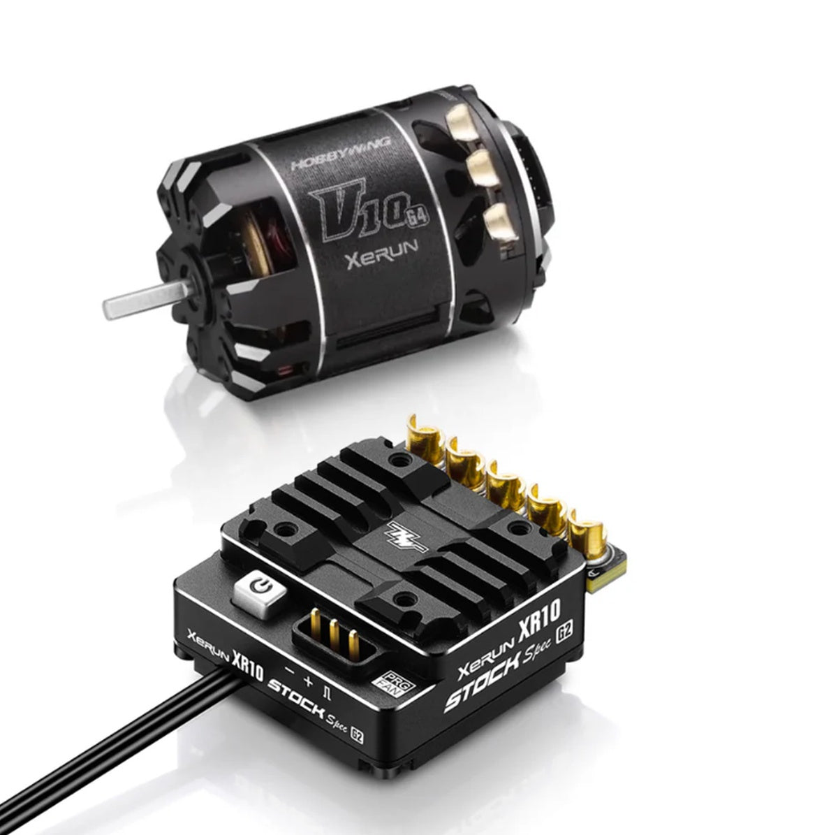 Hobbywing Xerun Combo XR10 Stock 2S G2 ESC & V10 G4R 17.5T Motor - HWI38020378