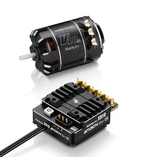 Hobbywing Xerun Combo XR10 Stock 2S G2 ESC & V10 G4R 17.5T Motor - HWI38020378