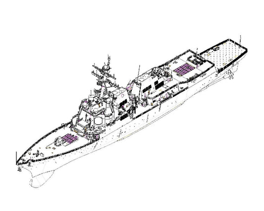USS Pinckney DDG-91 1/200 #62010 by I Love Kit