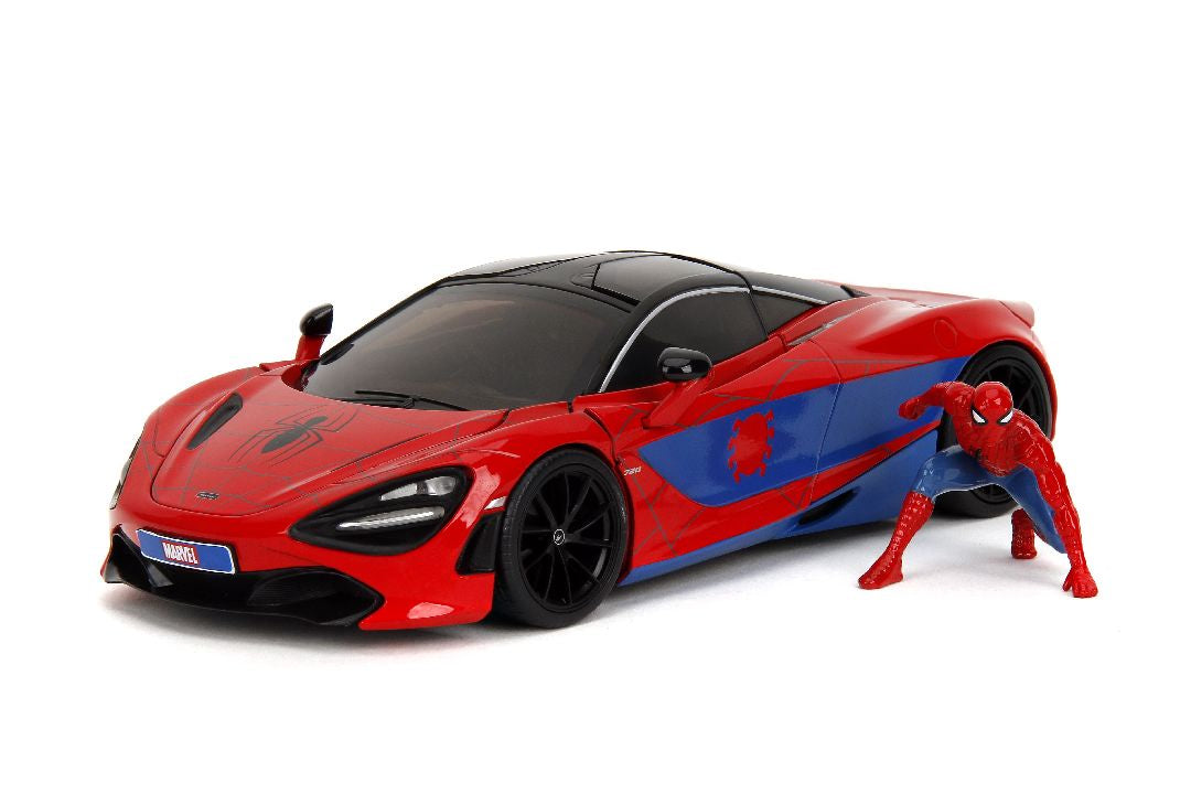 Jada Hollywood Rides Marvel McLaren 720S w/ Spider-Man 1/24 #35764