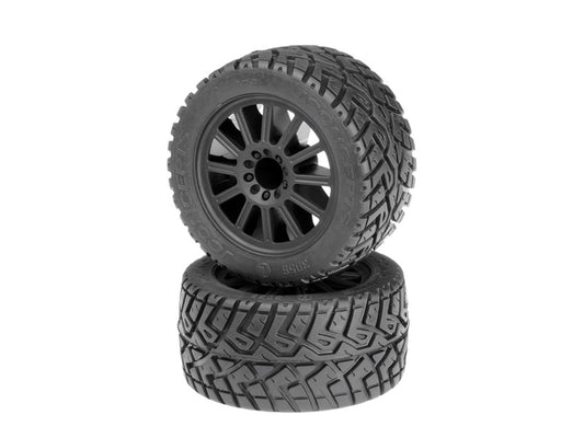 JConcepts G-Locs 2.8 Stampede 4x4 Pre-Mounted Black Wheel JCO3056-3030