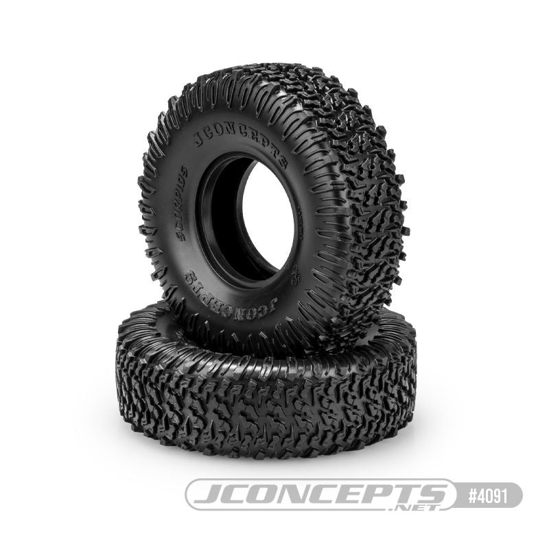JConcepts Scorpios 2.2" All Terrain Rock Crawler Tires (2) (5.25" - Class 3) (Green) - JCO4091-02