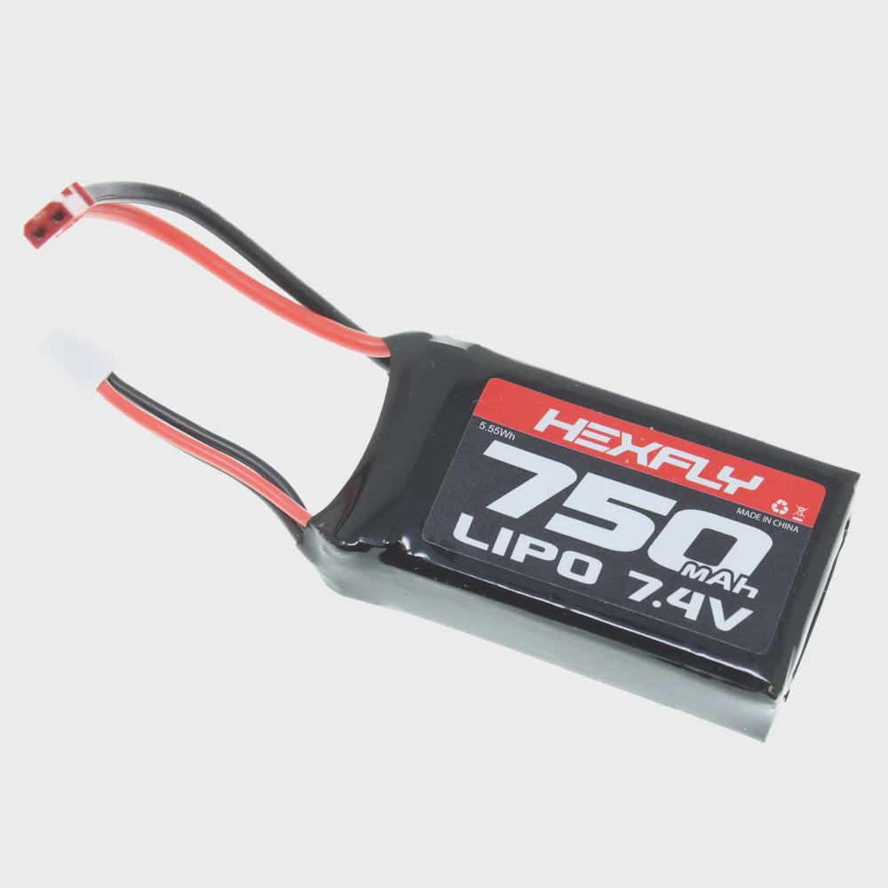 Redcat 2 cell 7.4v 750mah Lipo Battery w/ JST connector - RER31100